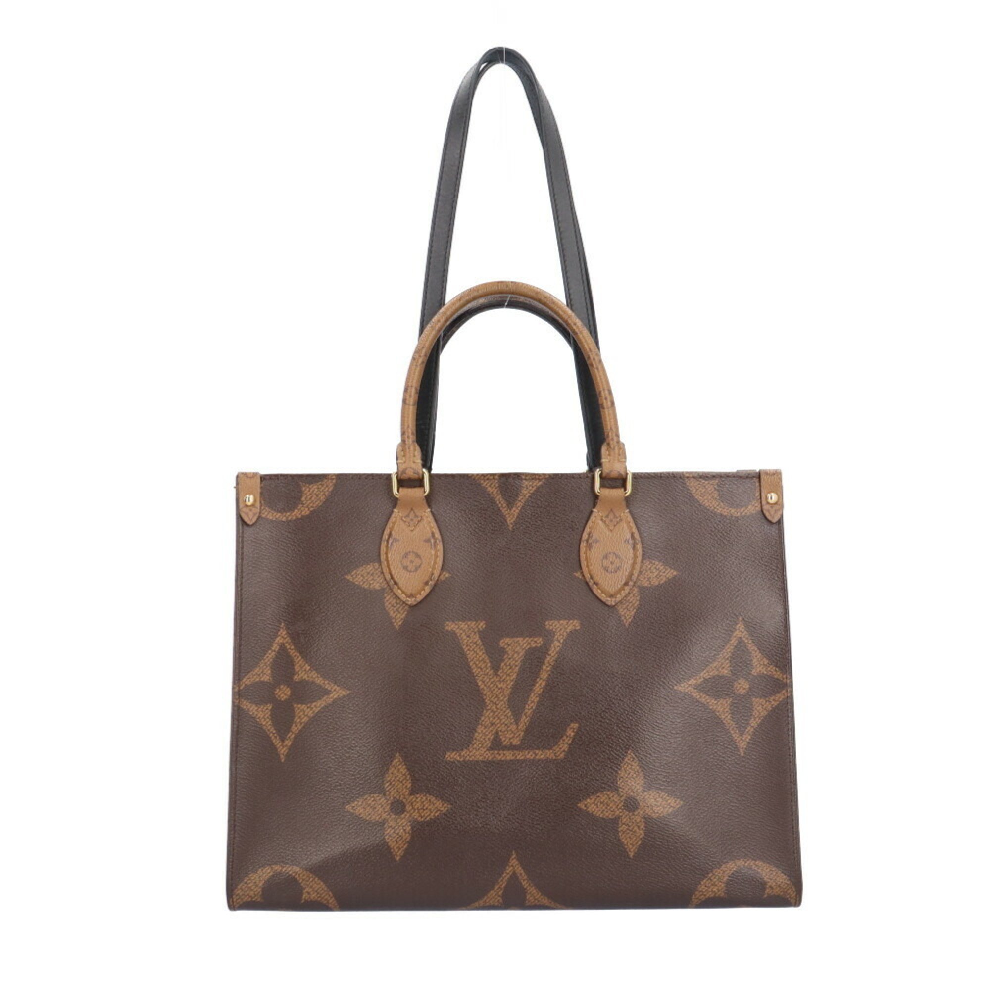 Louis Vuitton On the Go MM Monogram Giant Shoulder Bag Reverse M45321 Brown Unisex LOUIS VUITTON 2way