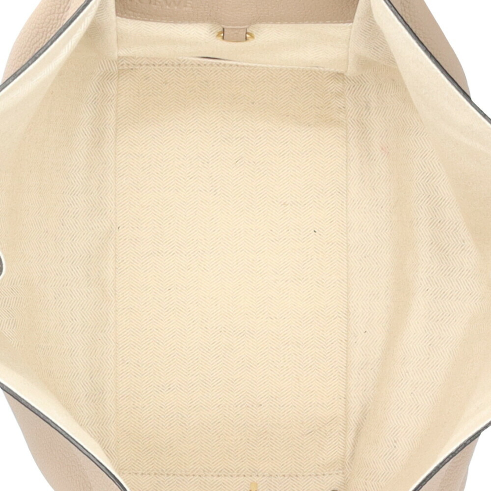 LOEWE Hammock Small Shoulder Bag Calf Beige Women's 2way