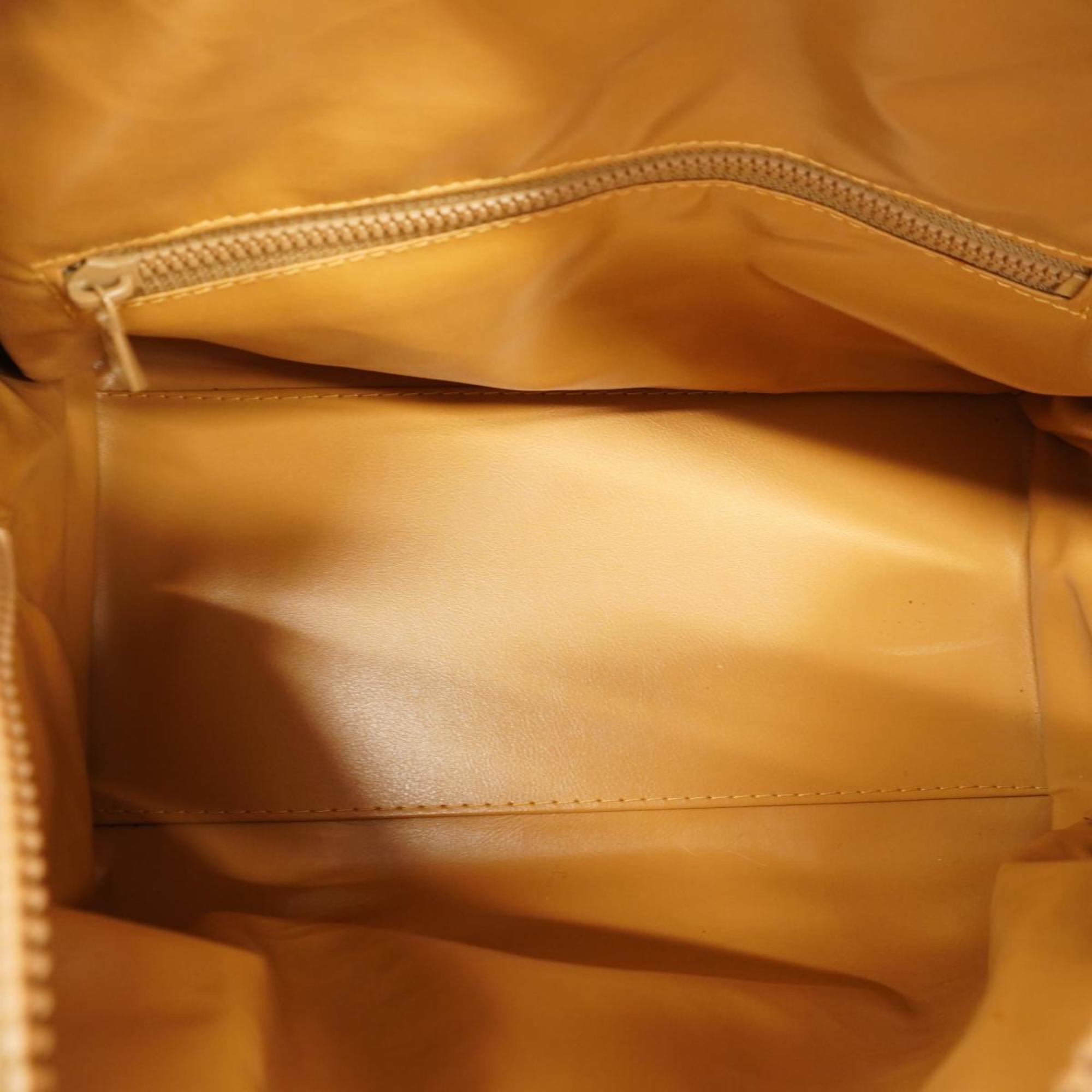 Celine handbag macadam leather beige champagne ladies