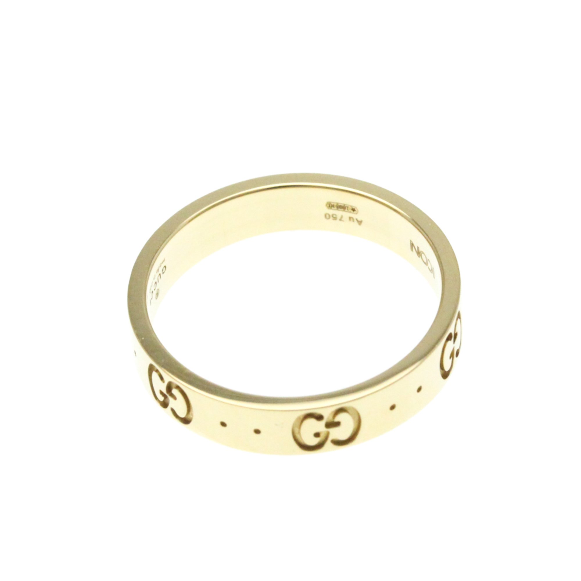 Gucci Icon Yellow Gold (18K) Fashion No Stone Band Ring Gold