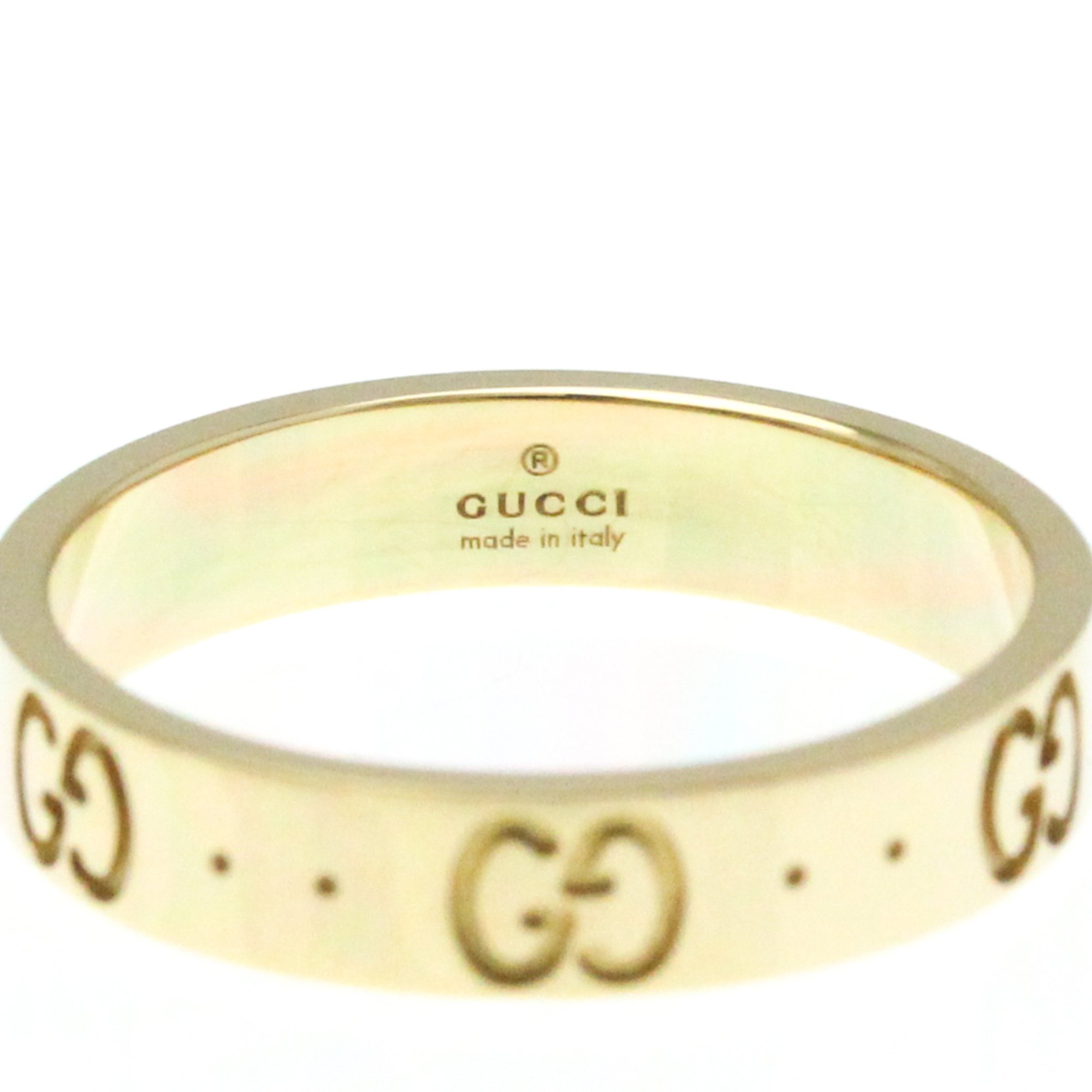 Gucci Icon Yellow Gold (18K) Fashion No Stone Band Ring Gold