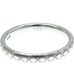 Gucci Diamantissima Ring White Gold (18K) Fashion No Stone Band Ring Silver