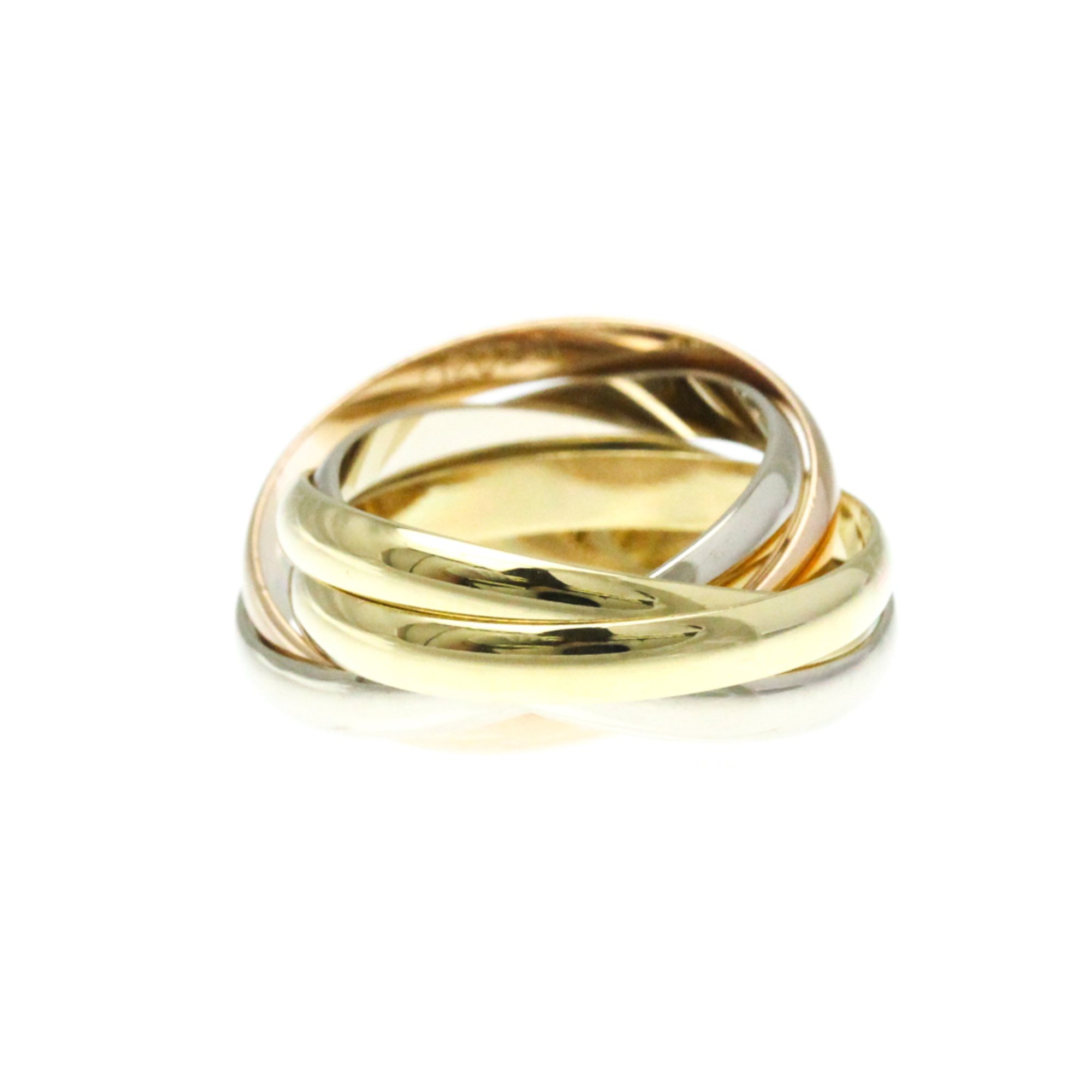 Cartier Trinity Ring 5 Rows Pink Gold (18K),White Gold (18K),Yellow Gold (18K) Fashion No Stone Band Ring Gold