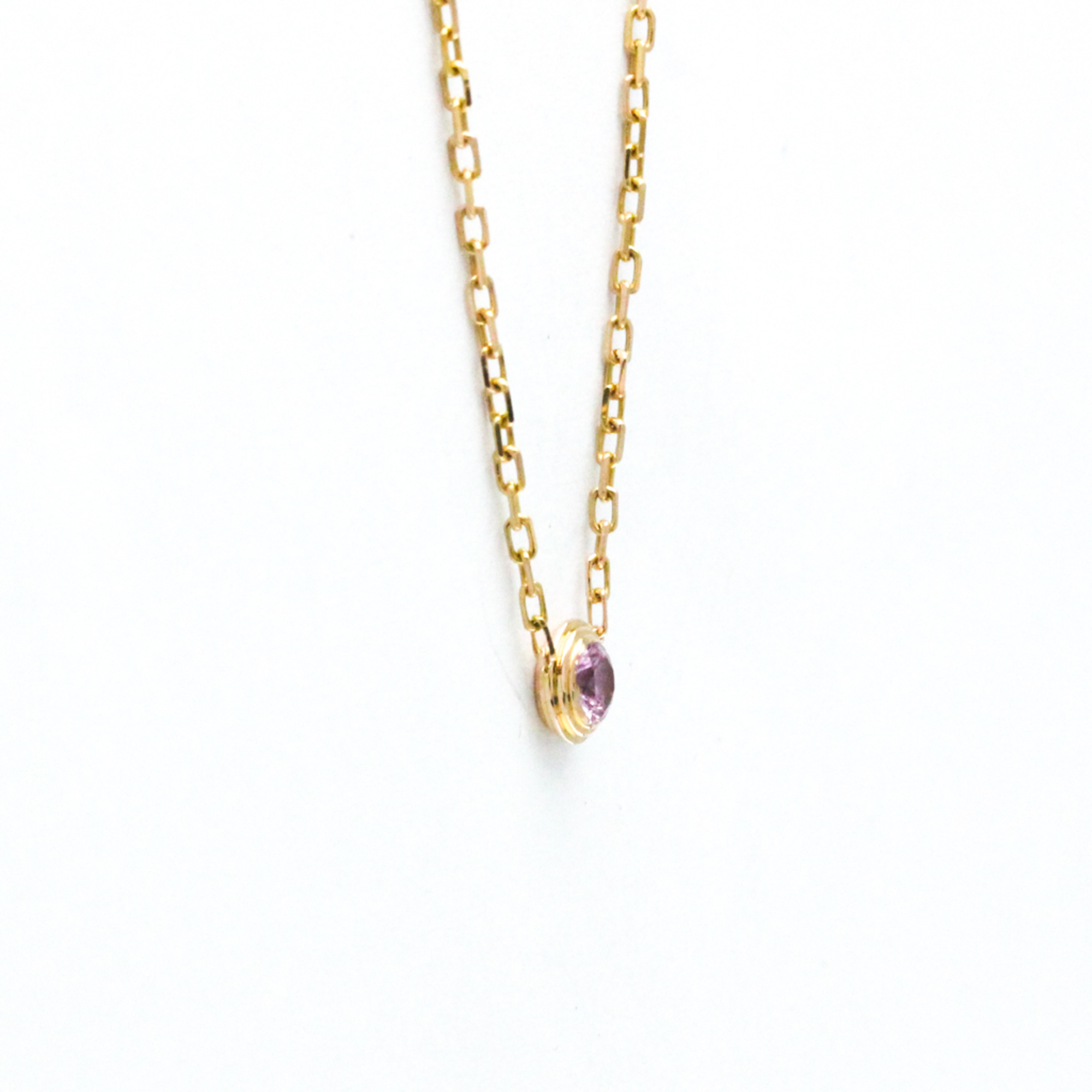 Cartier Saphir Leger B7218400 Pink Gold (18K) Sapphire Men,Women Fashion Pendant Necklace (Pink Gold)