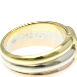 Cartier Three Color Diamond Ring Pink Gold (18K),White Gold (18K),Yellow Gold (18K) Fashion Diamond Band Ring Gold