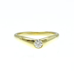 Tiffany Curved Band Ring Yellow Gold (18K) Fashion Diamond Band Ring Gold