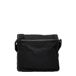 Prada Shoulder Bag Black Nylon Leather Women's PRADA