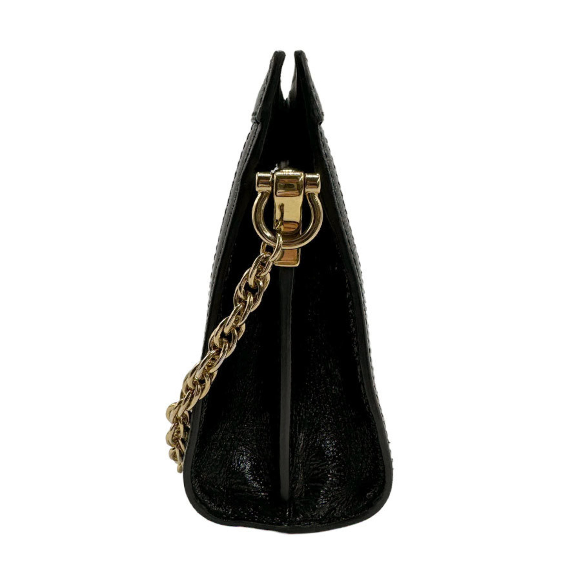 GUCCI Shoulder Bag Ophidia Suede Metal Black Gold Women's 503877 z1282