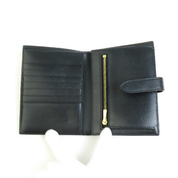 CELINE Bi-fold wallet Leather Brown x Black Women's h30316k