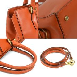 Tod's Handbag Shoulder Bag Leather Orange Women's 55681g