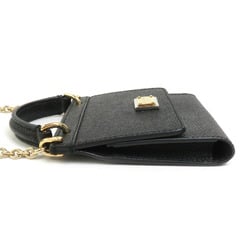 Dolce & Gabbana DOLCE&GABBANA Business Card Holder/Card Case Holder Multi-Case Leather Black Men's Women's 55691m