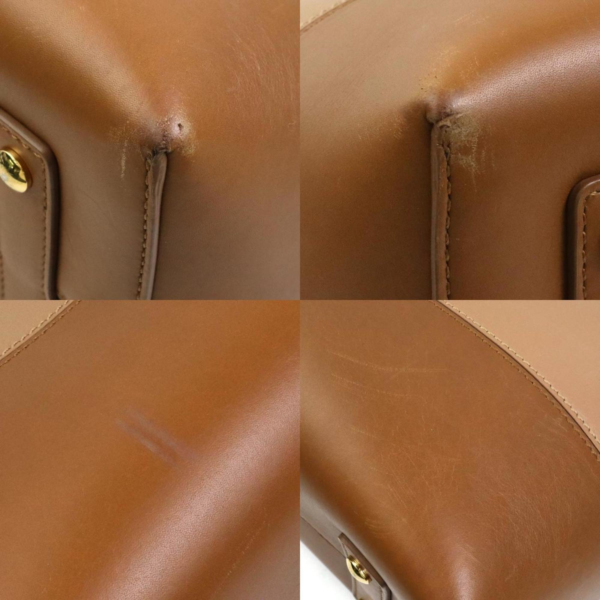 Burberry handbag shoulder bag leather brown ladies h30312g