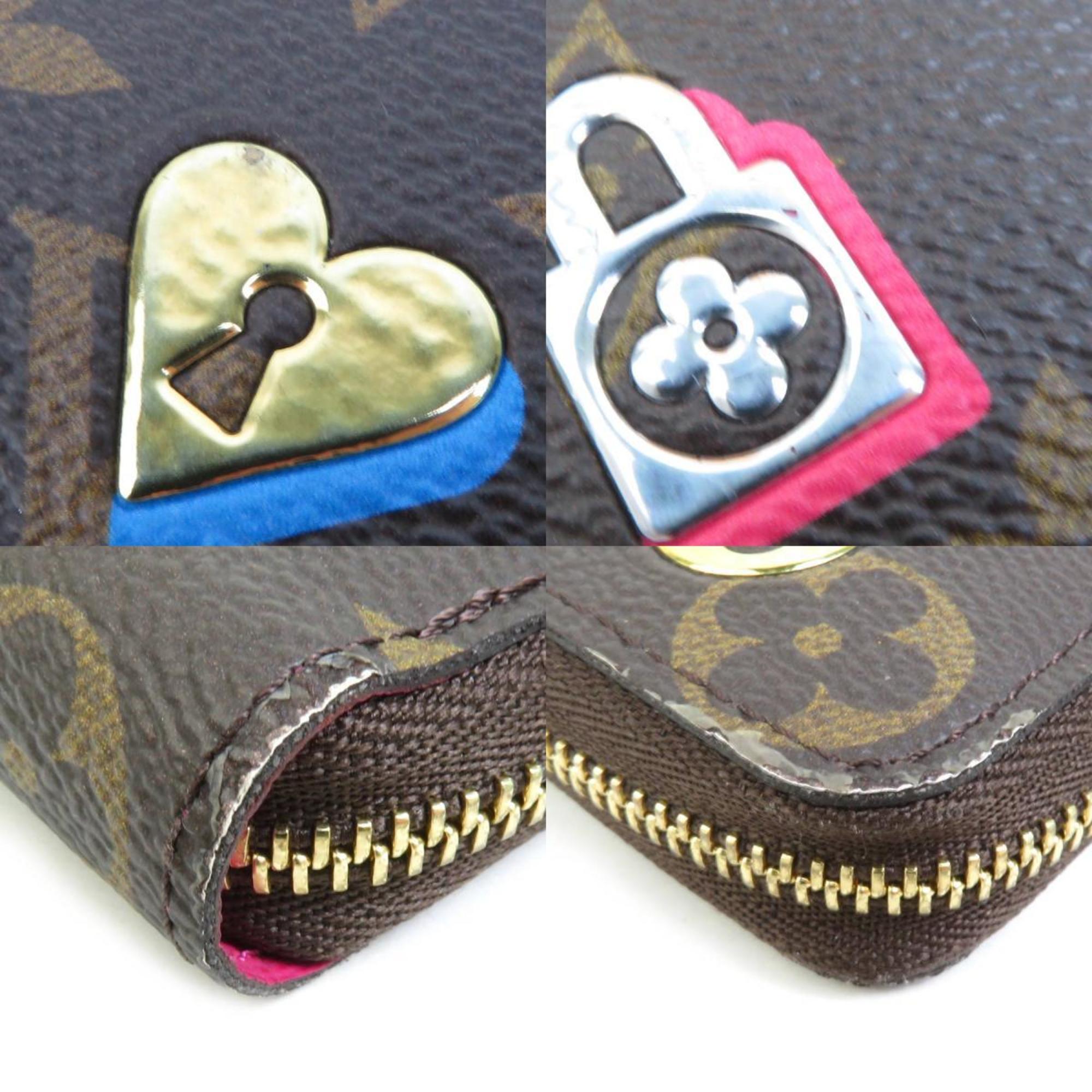 Louis Vuitton LOUIS VUITTON Wallets and coin cases Monogram Lovelock Zippy Coin Purse Canvas Brown Men's Women's M64118 h30317f