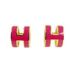Hermes HERMES earrings Pop H Pink POP motif for women