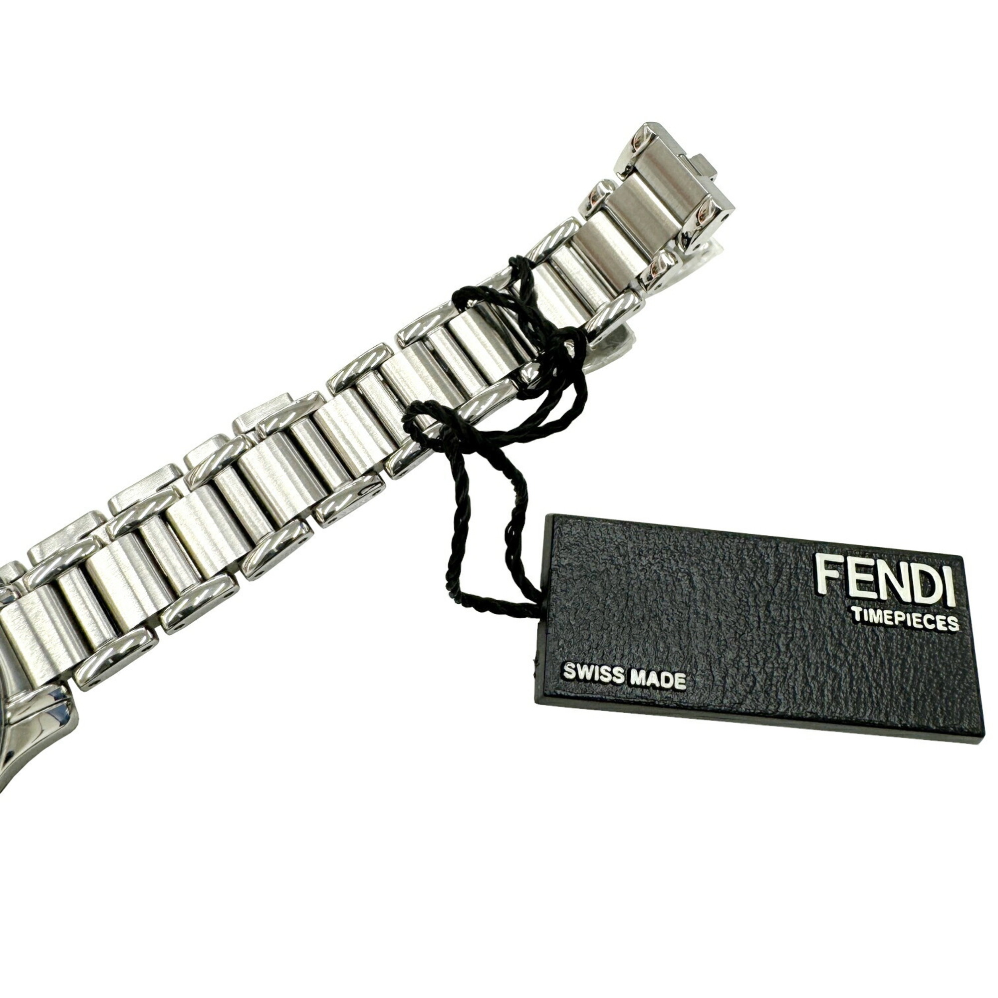 FENDI Classico Shell Dial Wristwatch F255024500 Quartz Stainless Steel Silver Women's