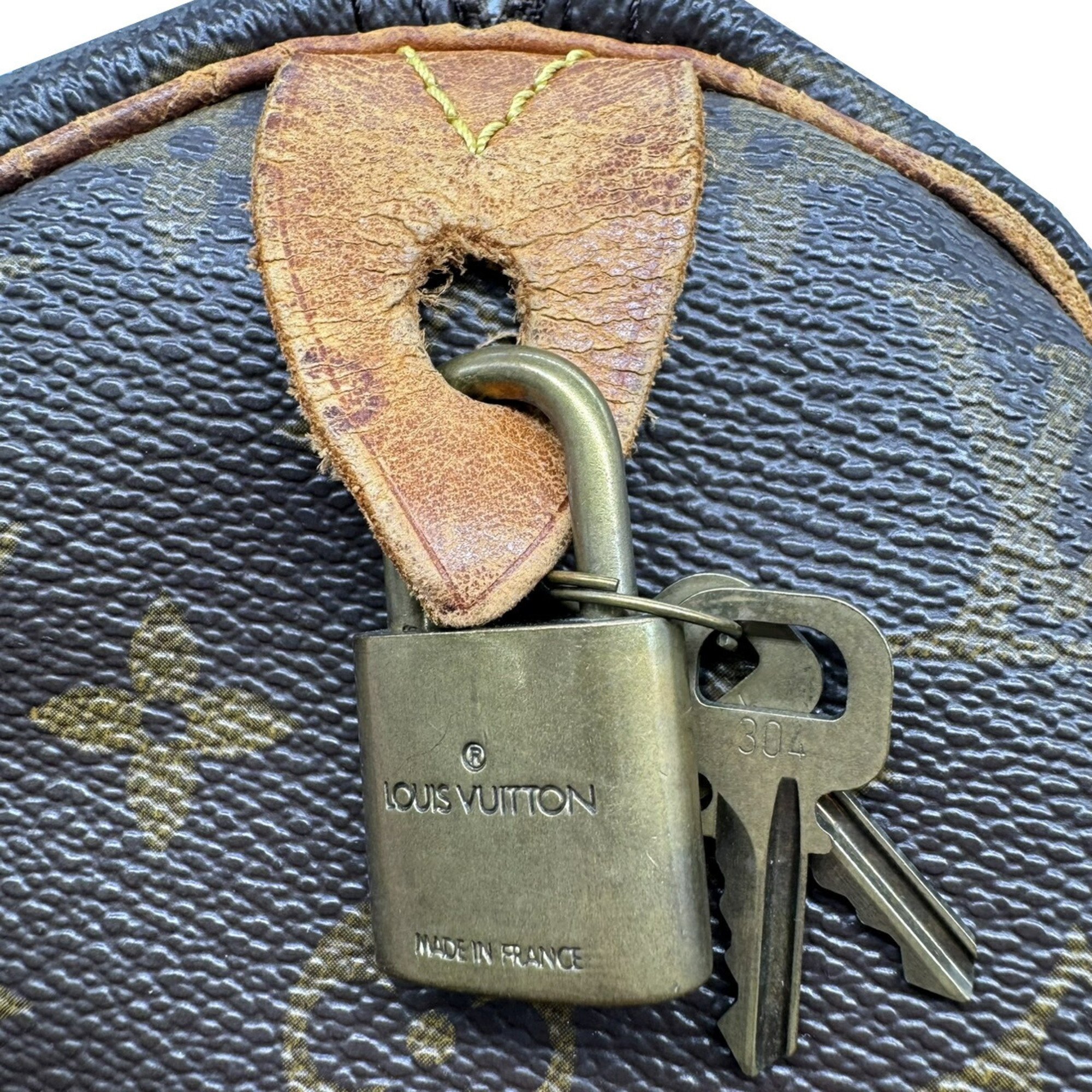 LOUIS VUITTON Louis Vuitton Speedy 30 Monogram Handbag M41108 SP0994 Women's Men's
