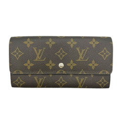 LOUIS VUITTON Louis Vuitton Pochette Portemonnay Credit Portefeuille Monogram Long Wallet No Pattern M61723 872AN Men's Women's