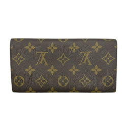 LOUIS VUITTON Louis Vuitton Pochette Portemonnay Credit Portefeuille Monogram Long Wallet No Pattern M61723 872AN Men's Women's