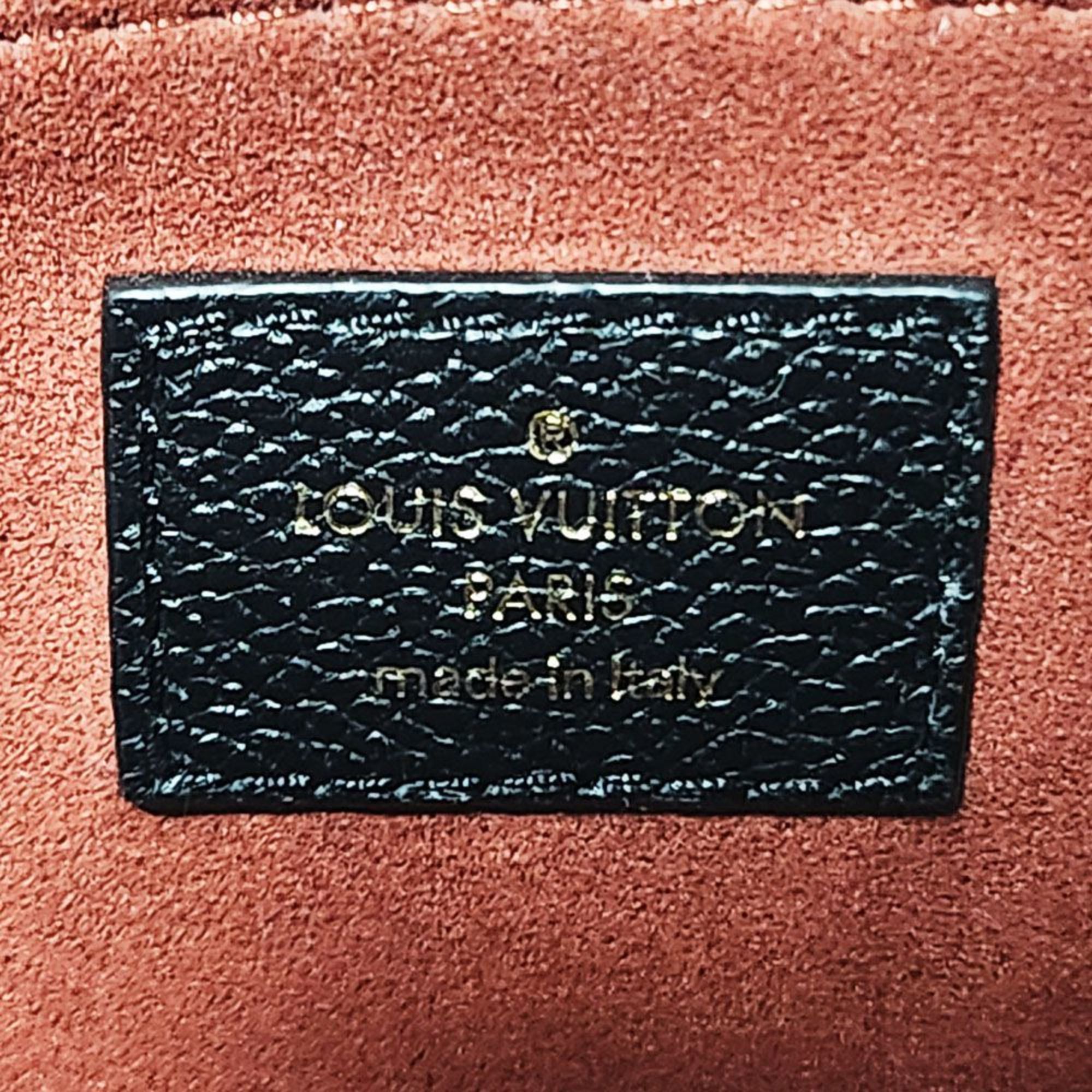Louis Vuitton LOUISVUITTON Monogram Empreinte On the Go PM M45659 Tote Bag Bicolor Black Beige Women's Leather Handbag Back