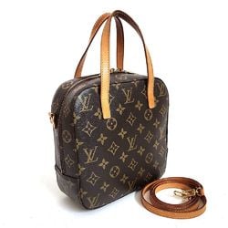 Louis Vuitton Monogram Spontini 2way Handbag Shoulder Bag M47500 Women's Brown Tanned Leather VUITTON