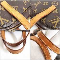 Louis Vuitton Monogram Spontini 2way Handbag Shoulder Bag M47500 Women's Brown Tanned Leather VUITTON