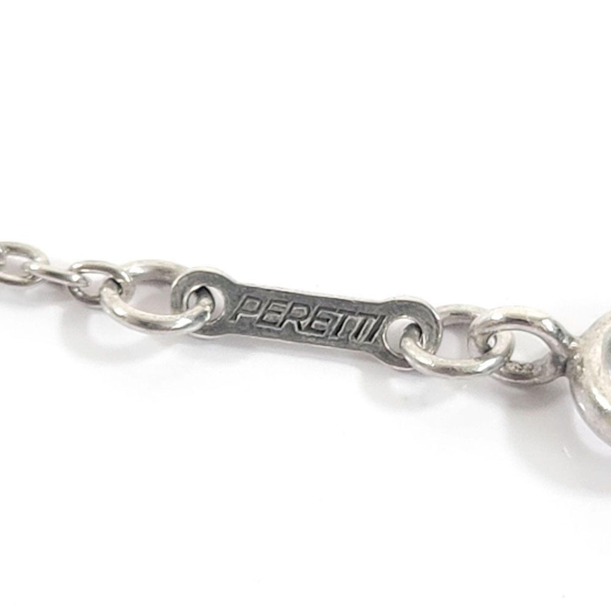 Tiffany & Co. Elsa Peretti 3-Row Heart Necklace Ag925 SV Silver Pendant Sterling