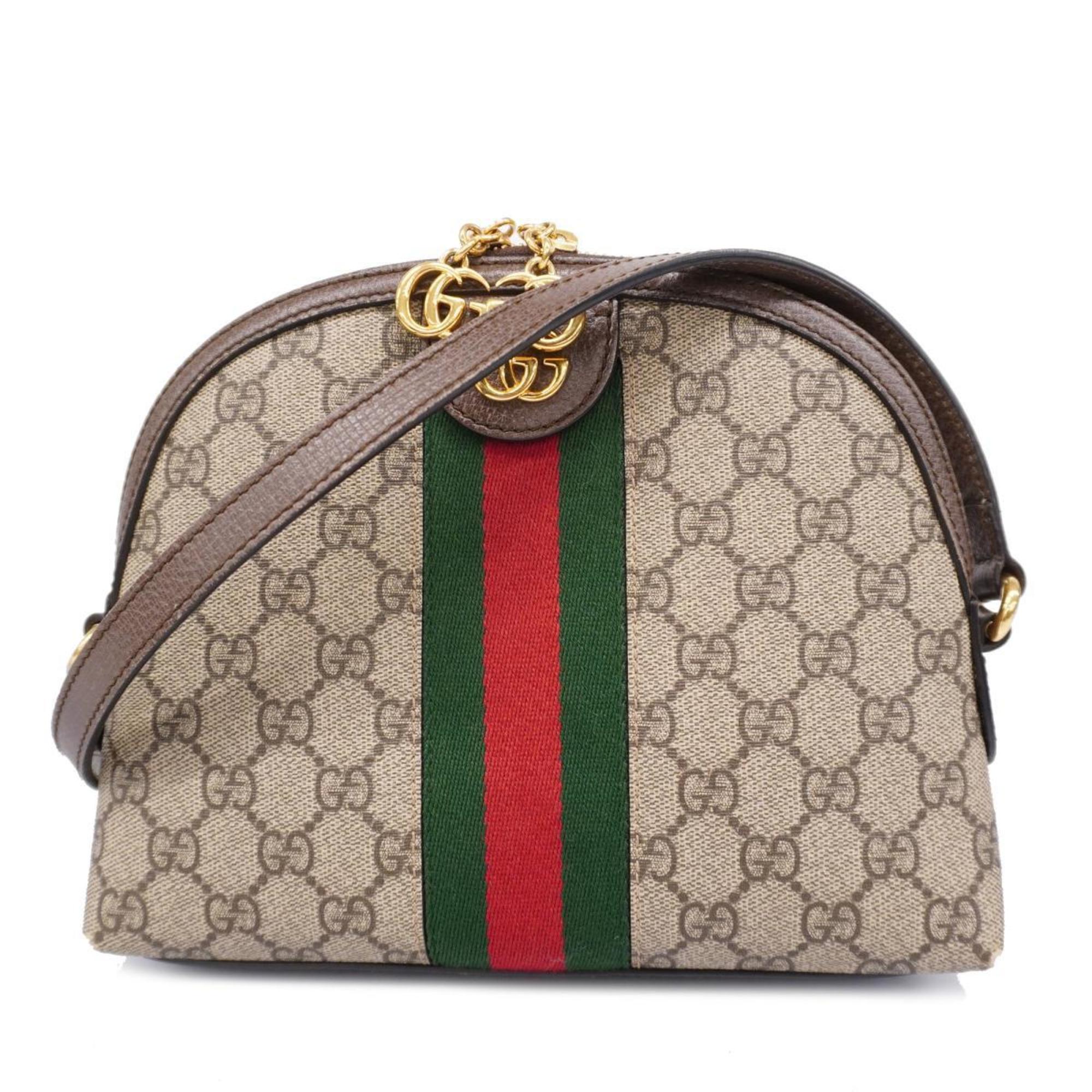 Gucci Shoulder Bag Ophidia 499621 Brown Women's