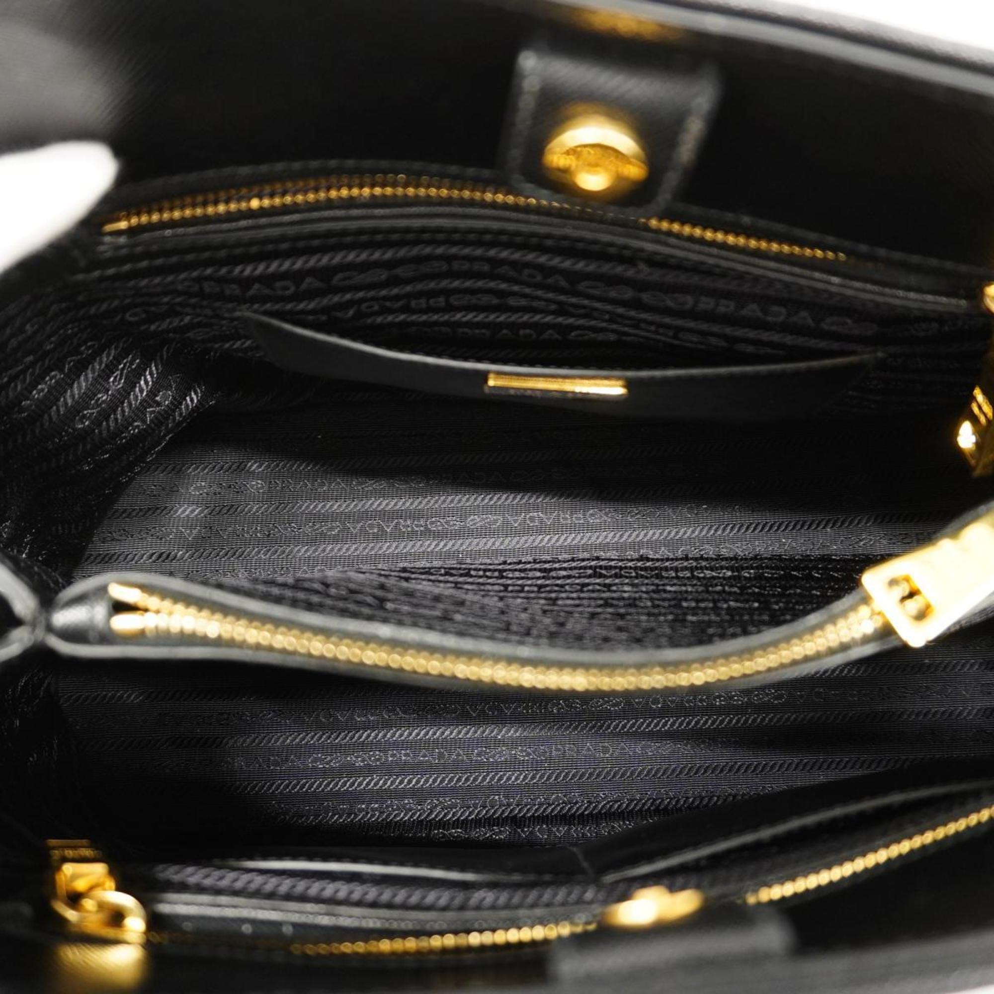 Prada handbag saffiano leather black ladies