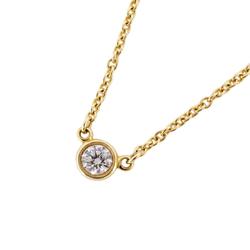 Tiffany Necklace by the Yard 1PD Diamond K18YG Yellow Gold Women's