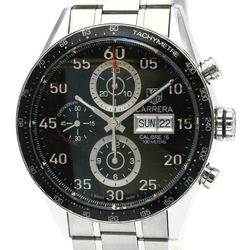 Polished TAG HEUER Carrera Calibre 16 Chronograph Day Date Watch CV2A10 BF560989