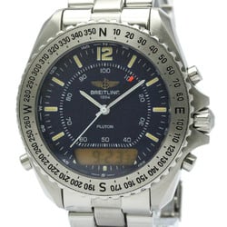 Polished BREITLING Pluton Stainless Steel Quartz Watch A51038 BF569408