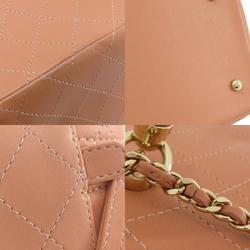 CHANEL Vanity Handbag Calf Leather Women's