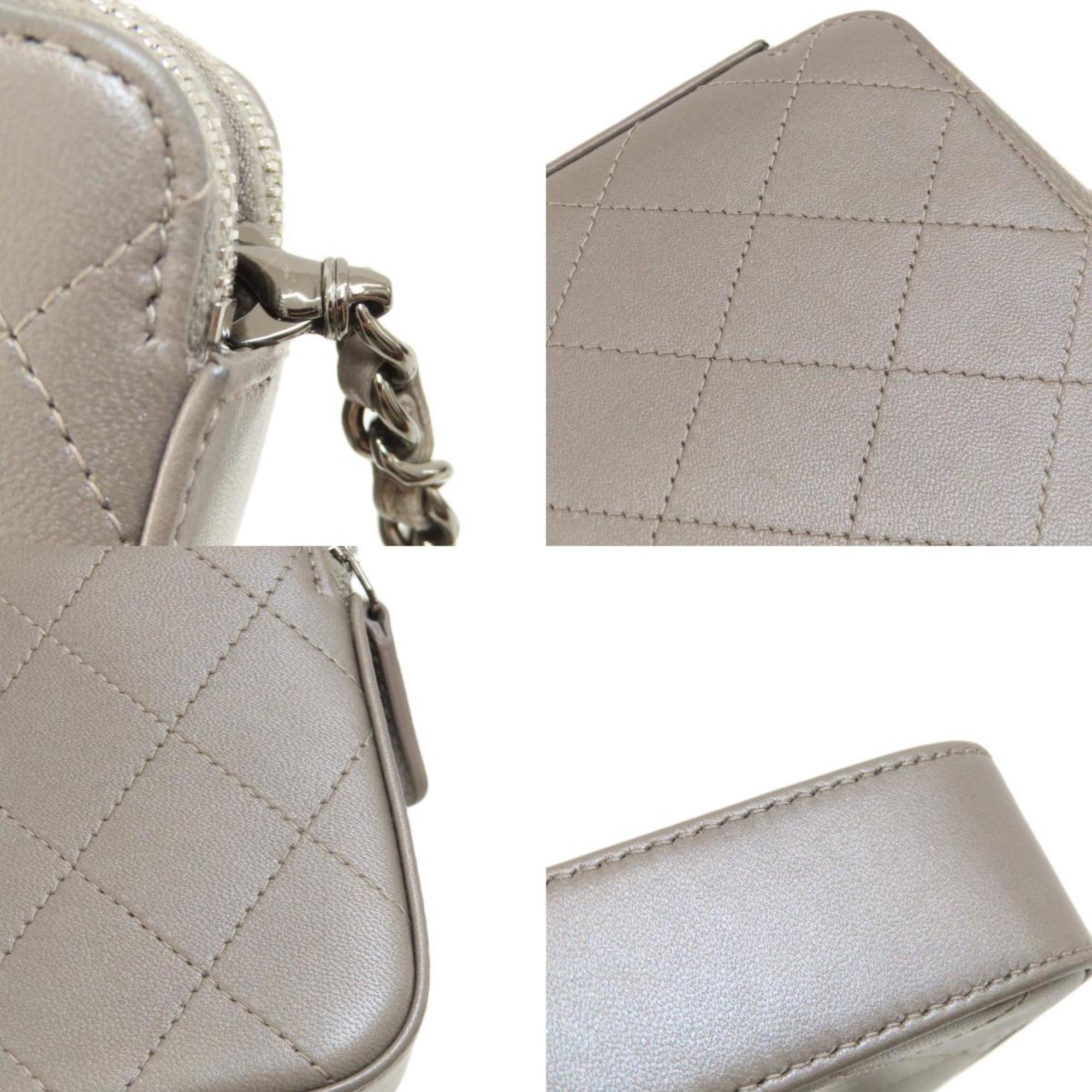 CHANEL Matelasse Shoulder Bag Calf Leather Women's