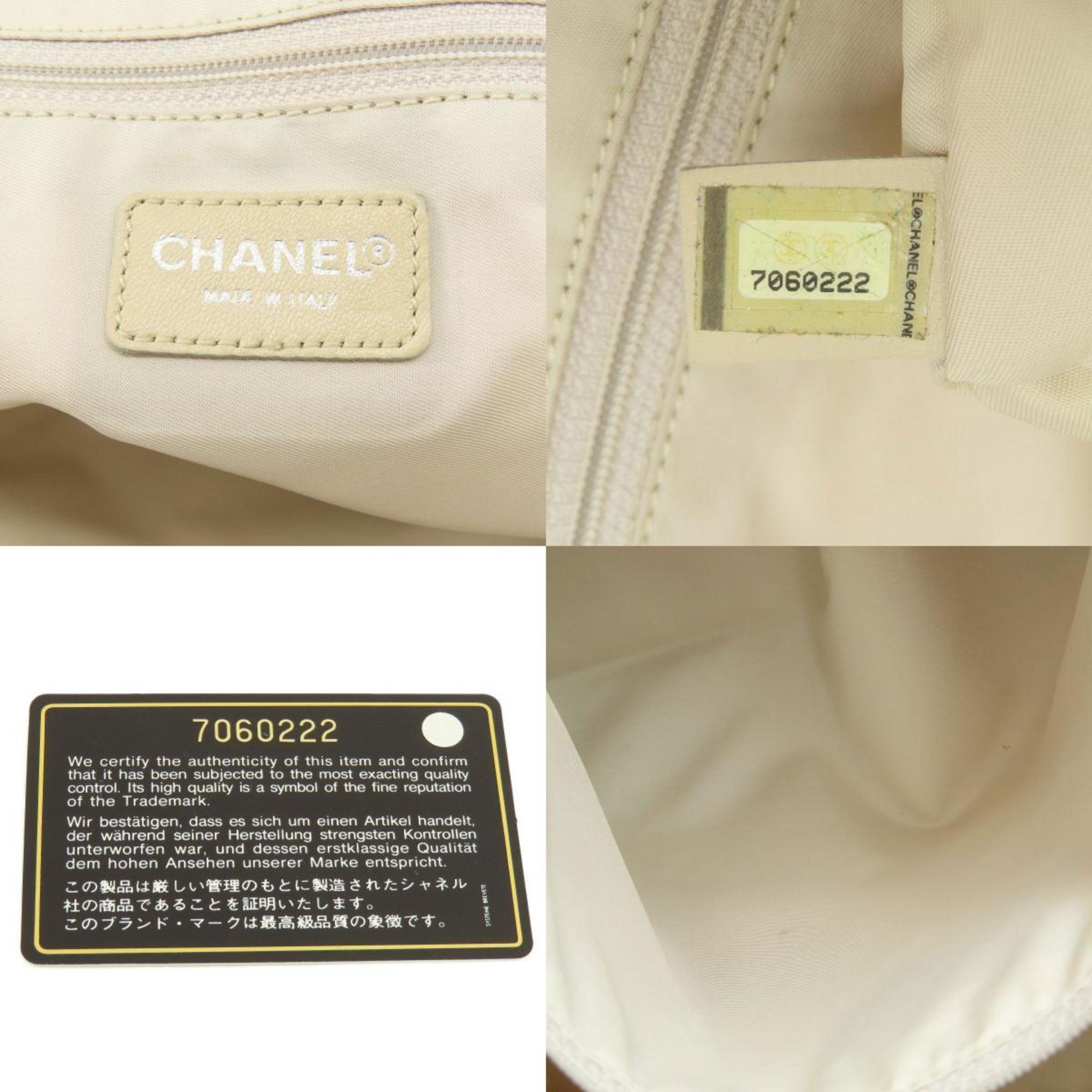 Chanel New Travel Line MM Tote Bag Nylon Jacquard Women's CHANEL