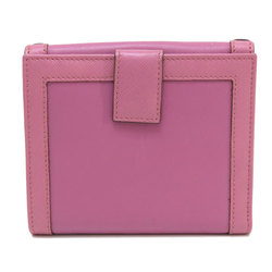 Salvatore Ferragamo Gancini hardware bi-fold wallet leather/PVC women's