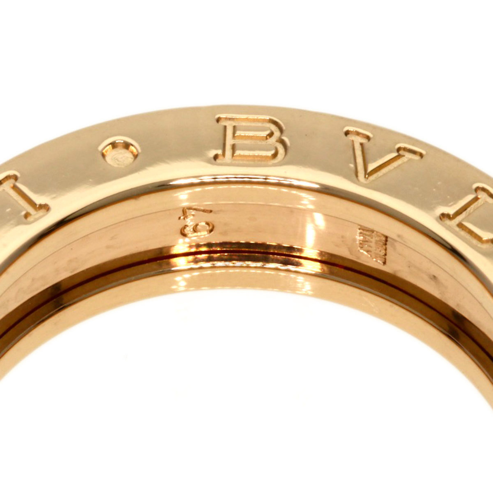 BVLGARI B-zero1 XS 1 Band #49 Ring, K18 Pink Gold, Women's
