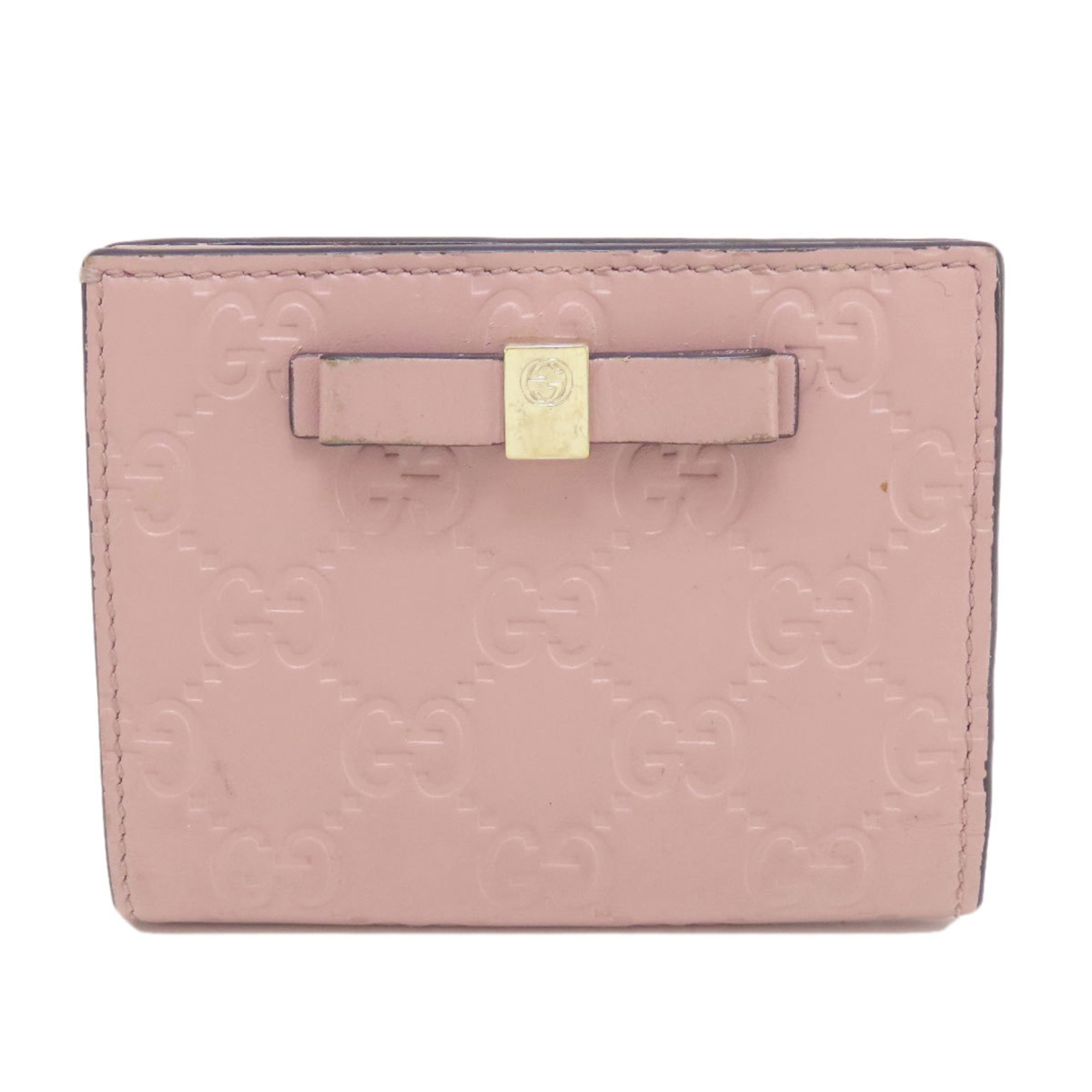 Gucci Guccissima Bi-fold Wallet Leather Women's GUCCI