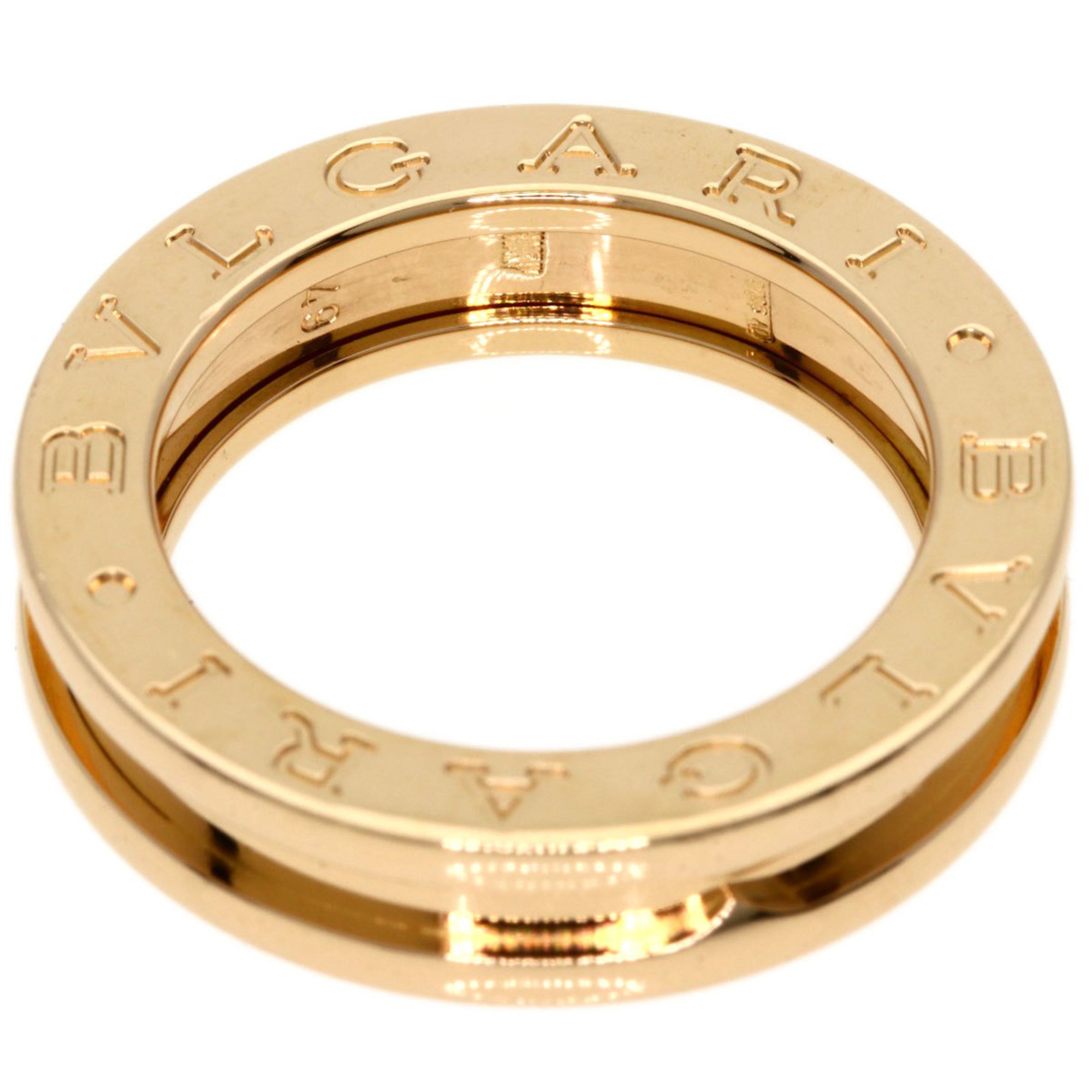 BVLGARI B-zero1 XS 1 Band #49 Ring, K18 Pink Gold, Women's