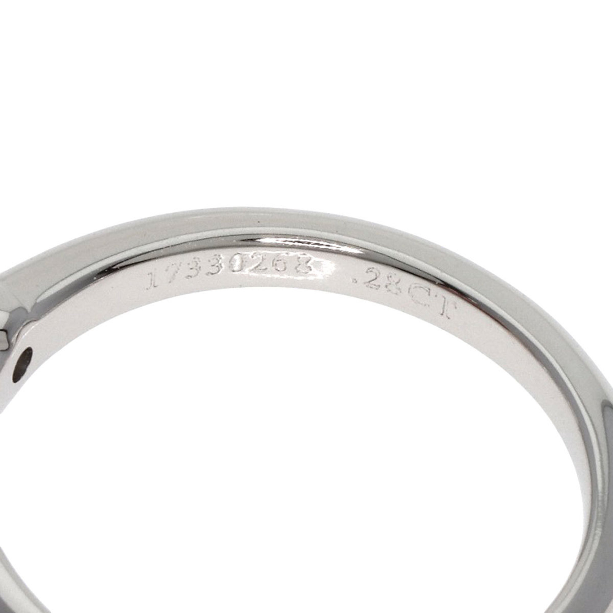 Tiffany Solitaire Knife Edge Diamond Ring, Platinum PT950, Women's, TIFFANY&Co.