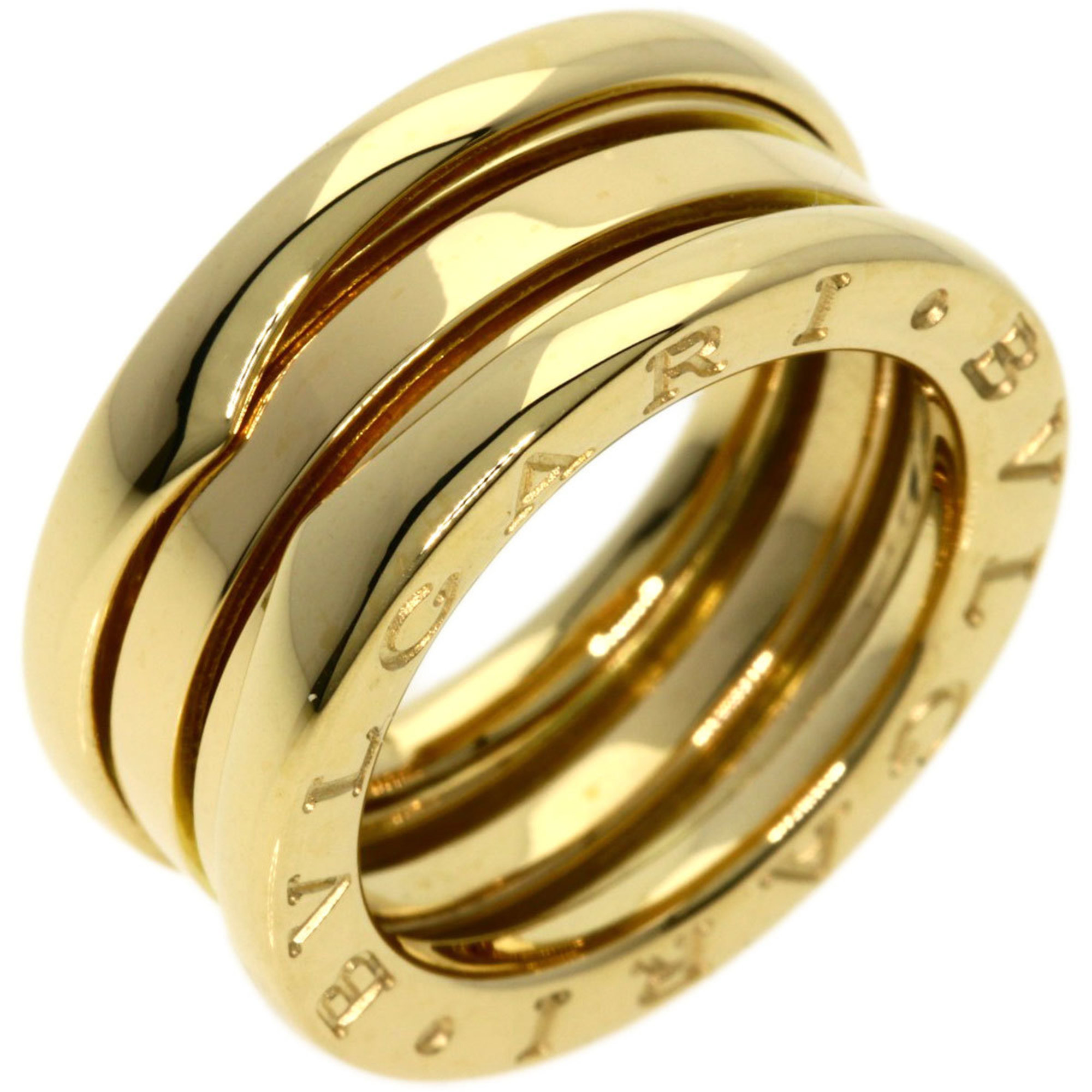 BVLGARI B-zero1 B-zero One 2-band #48 Ring, K18 Yellow Gold, Women's