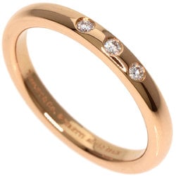 Tiffany Stacking Band Ring 3P Diamond K18 Pink Gold Women's TIFFANY&Co.