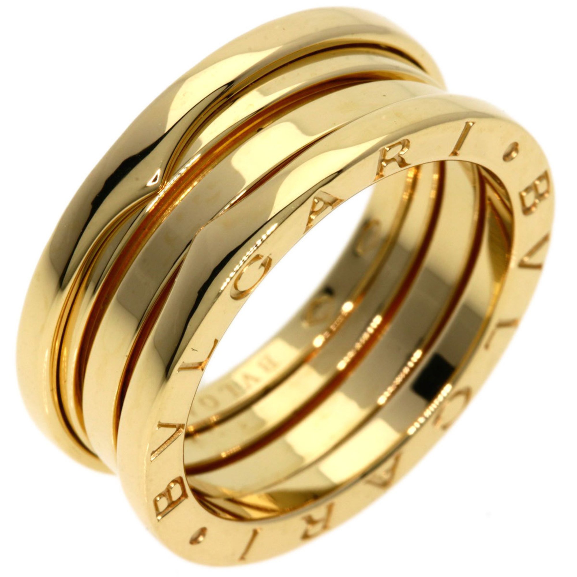 BVLGARI B-zero1 B-zero One 2-band #54 Ring, K18 Yellow Gold, Women's