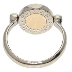 BVLGARI Flip Ring Onyx K18 White Gold Women's
