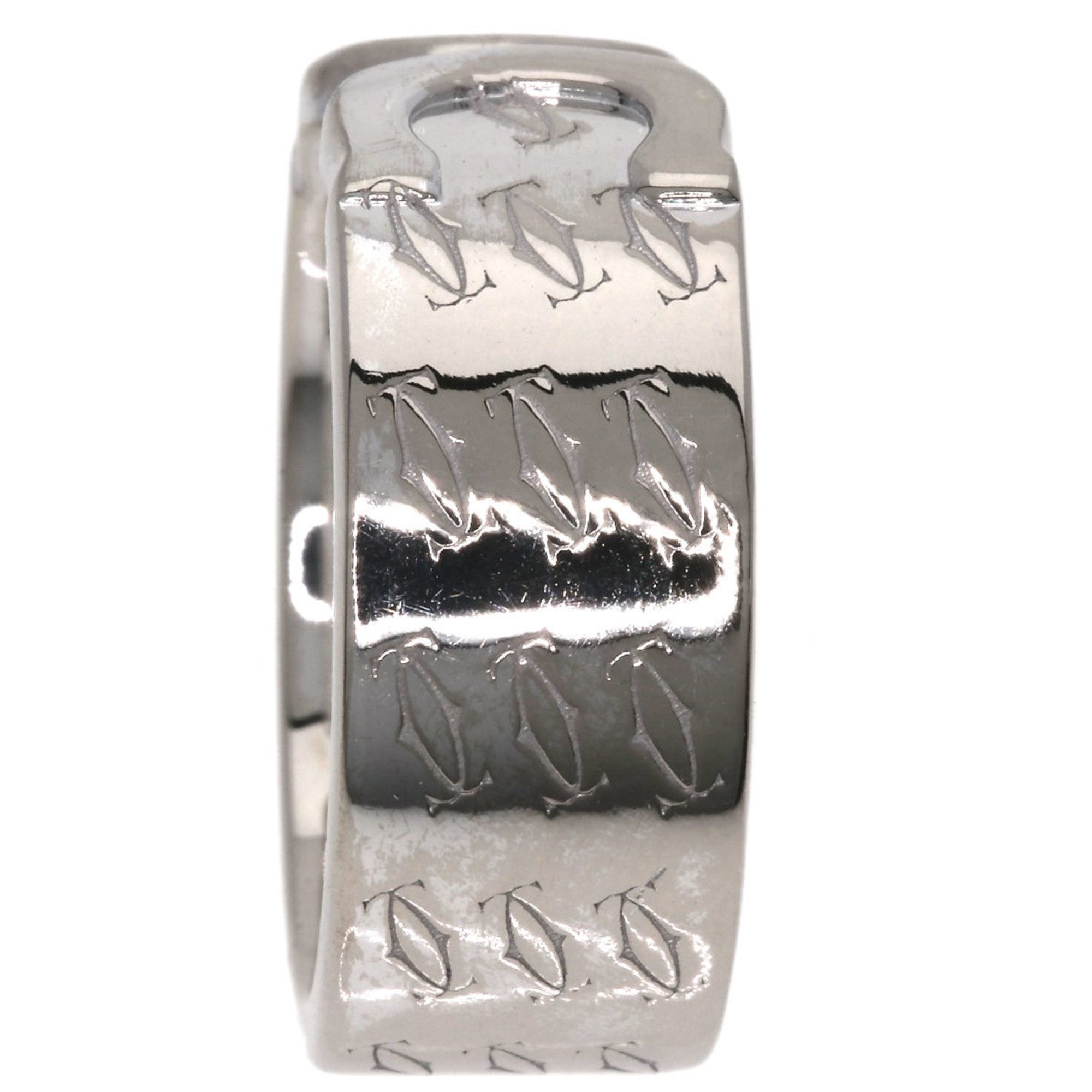 Cartier 2C Ring 2000 Limited Edition #51 K18 White Gold Women's CARTIER