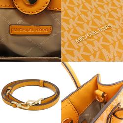 Michael Kors MK Signature Handbag Leather/Coated Canvas Women's