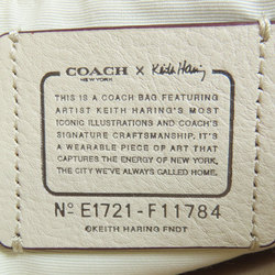 Coach F11784 Keith Haring collaboration shoulder bag leather women's COACH