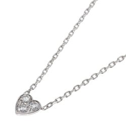 Cartier Heart of Diamond Necklace K18 White Gold Women's CARTIER