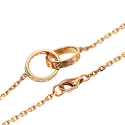 Cartier Baby Love Diamond Necklace K18 Pink Gold Women's CARTIER