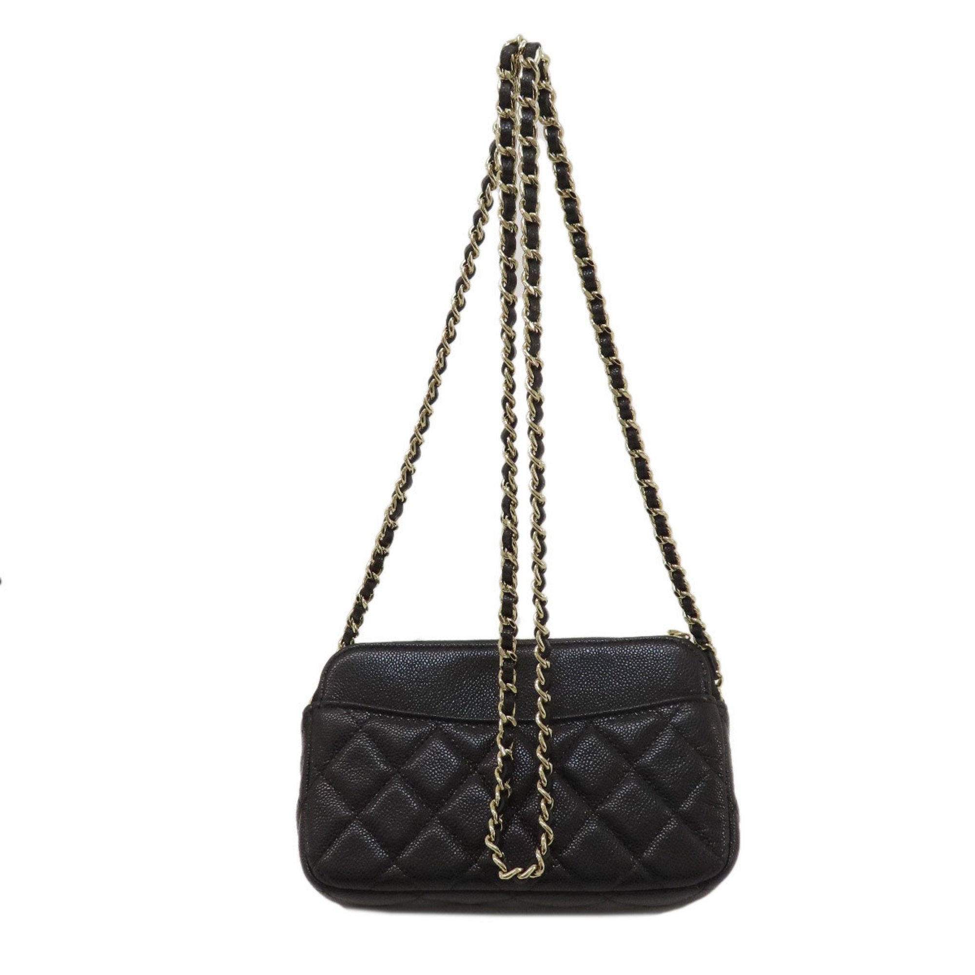 Chanel Chain Shoulder Matelasse Bag Caviar Skin Women's CHANEL