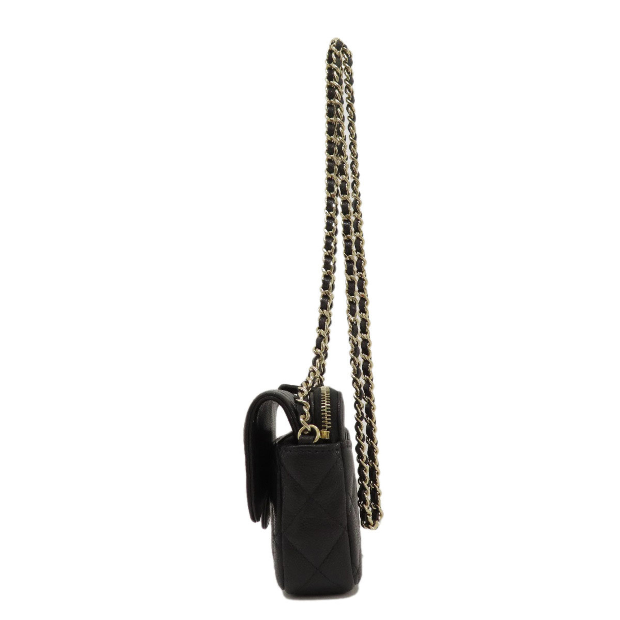 Chanel Chain Shoulder Matelasse Bag Caviar Skin Women's CHANEL